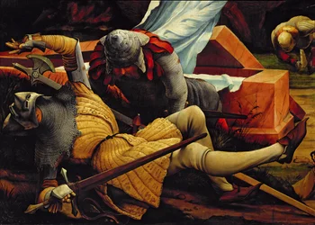 Soldaten bewachen das Grab Christi bei der Auferstehung (Detail)